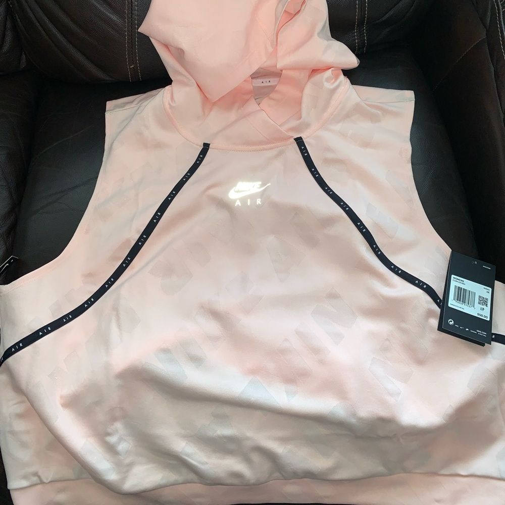 Nike Pink Hooded Tank Top